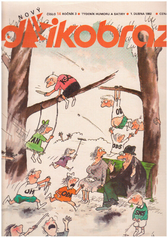 Dikobraz 14. 1. dubna 1992